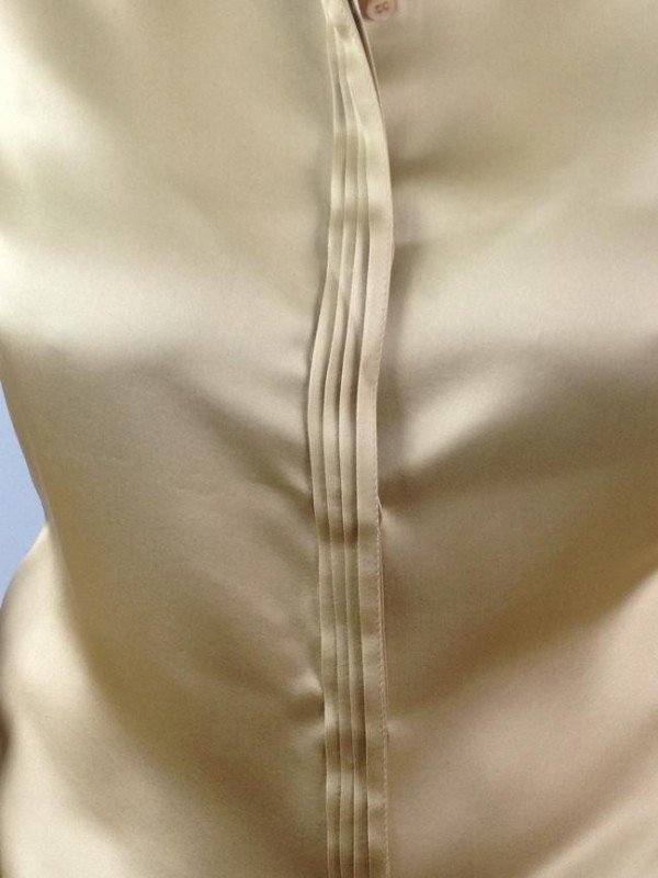 CAMISA LITA MORTARI MANGA LONGA DE SEDA