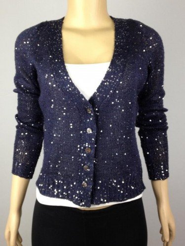 CASACO FABRIC AZUL COM PAETÊS