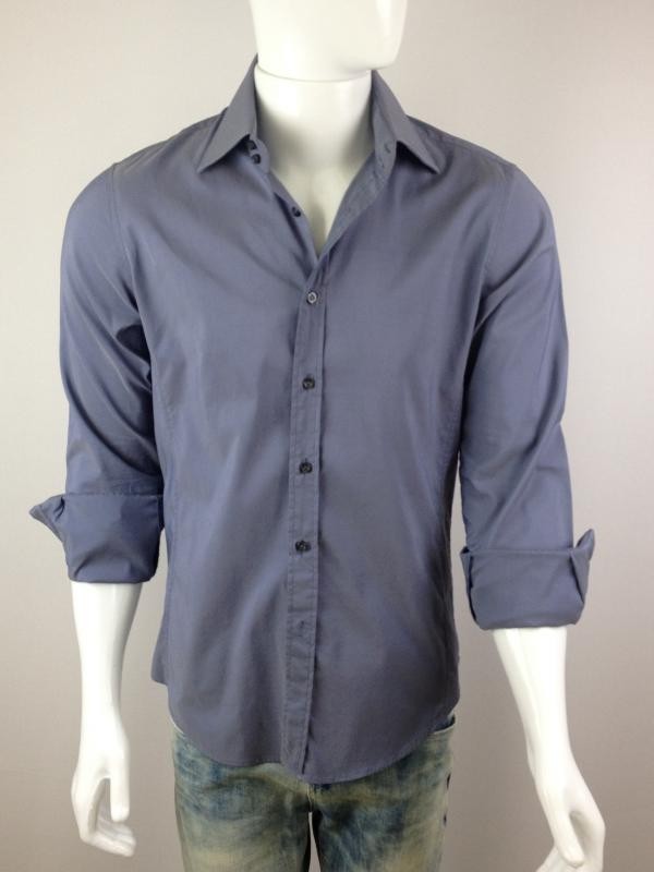 Camisa Azul Carbono - Zara - Masculino - Camisas